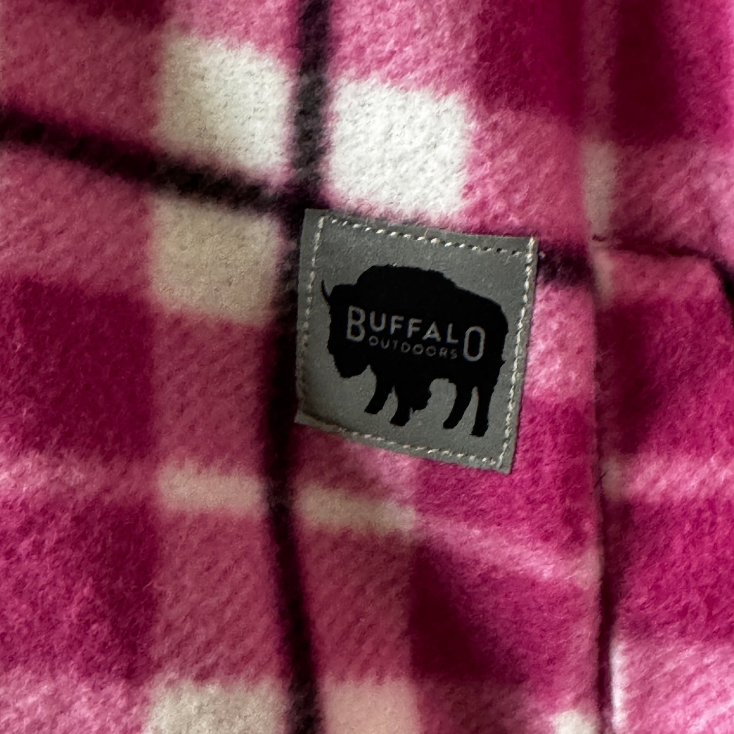 Buffalo Outdoors Pink Plaid Sherpa-Lined Women’s Jacket Hoodie | Retro Cute Grunge 90s Style | Large
