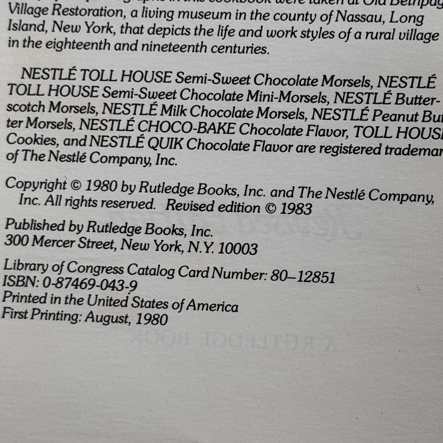 Vintage Toll House Heritage Cookbook Revised Edition 1983 Nestlé Toll House Recipes Spiral-Bound Dessert Cookbook