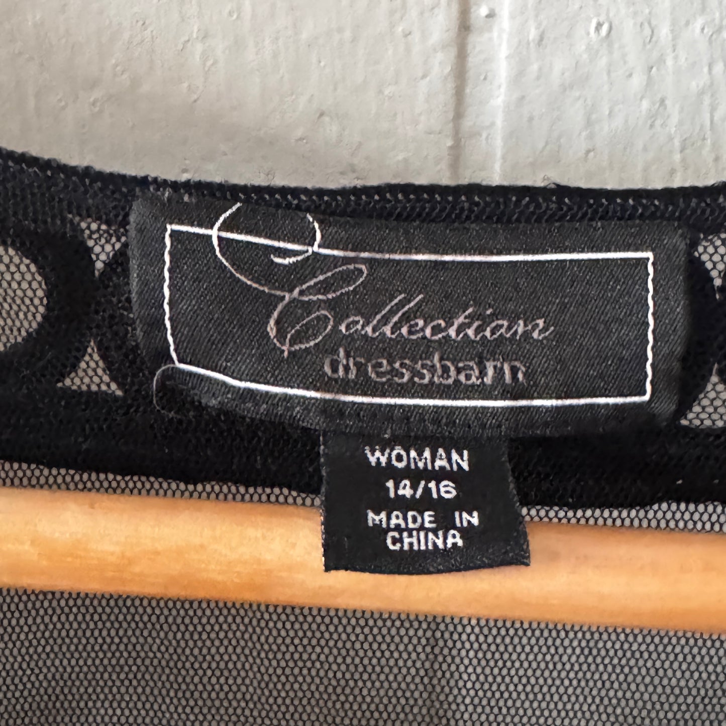 Vintage Bolero Jacket Dressbarn Collection Embroidered Sheer Mesh  Size 14/16 Gothic / Whimsigoth / Vintage 90’s