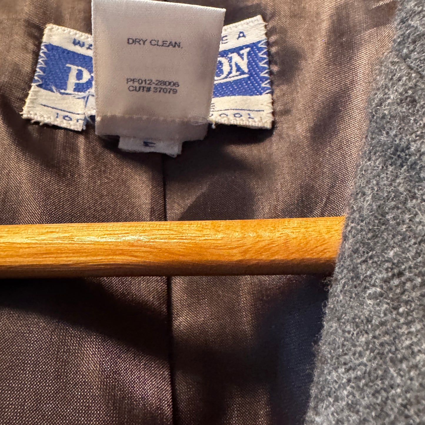 Vintage Pendleton Charcoal Wool Women’s Blazer Petite 12 100% Virgin Wool Made in USA Late 80s/90s