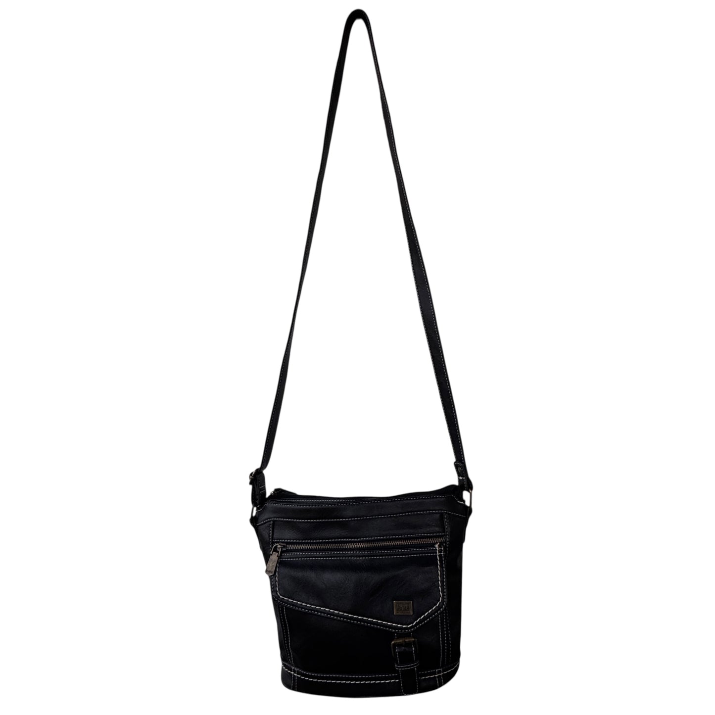 b.ø.c Born Concept Black Crossbody Women’s Bag Boho Utility Western Stitch Stitching