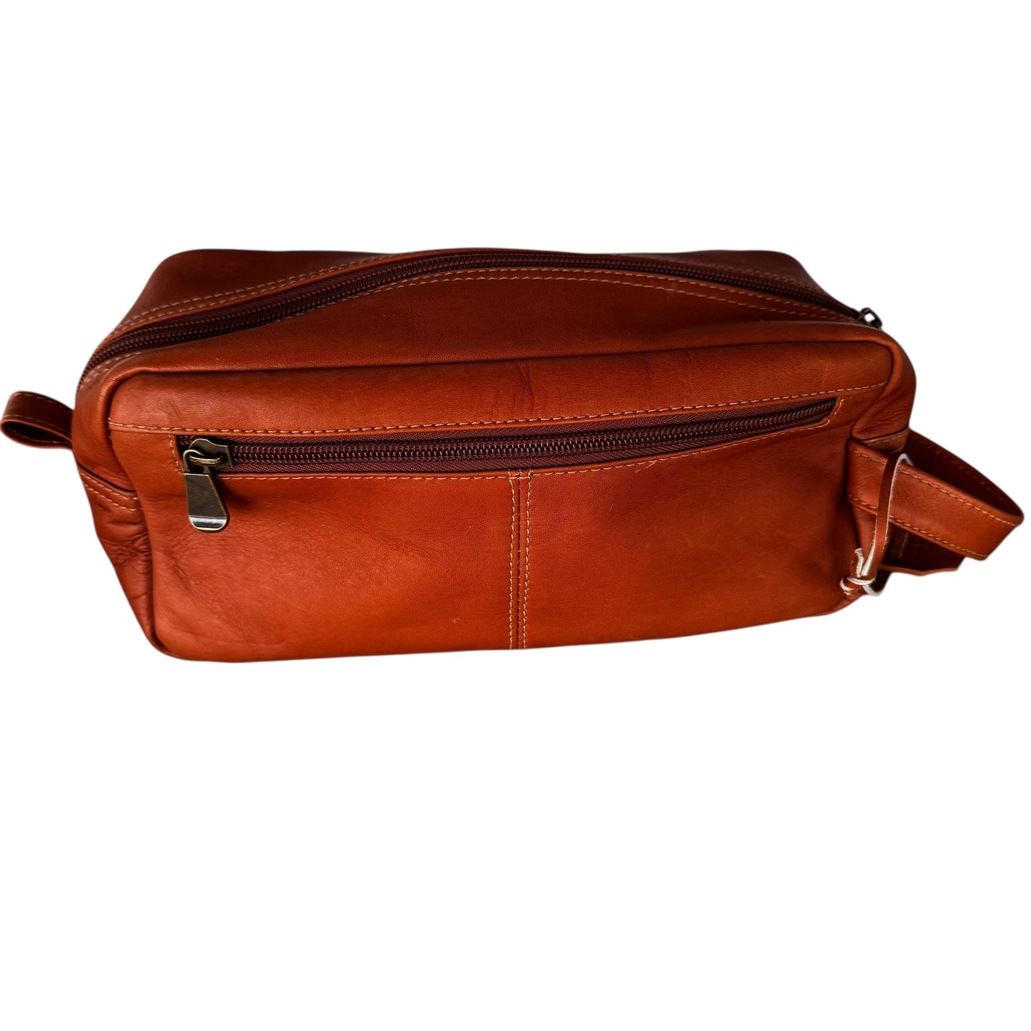 90’s Retro Men’s Toiletry Bag Sarge Leather Company Genuine Saddle Leather Classic Americana Travel Gear