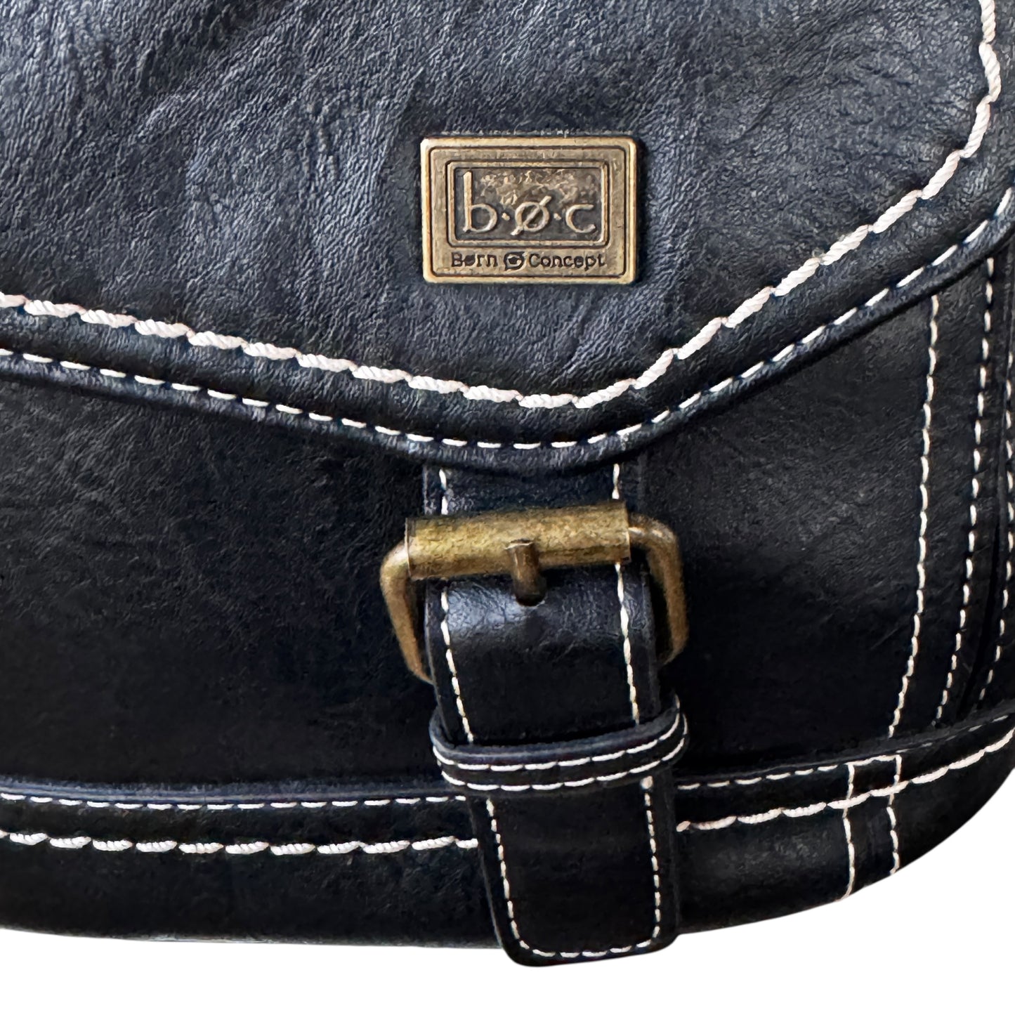 b.ø.c Born Concept Black Crossbody Women’s Bag Boho Utility Western Stitch Stitching