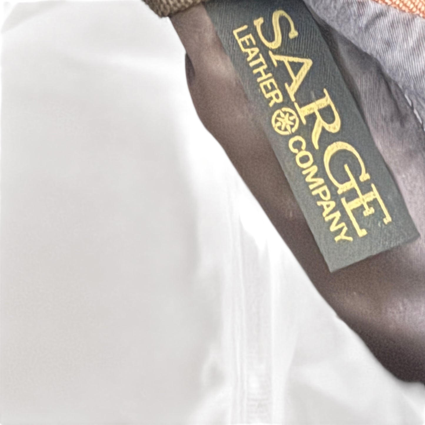 90’s Retro Men’s Toiletry Bag Sarge Leather Company Genuine Saddle Leather Classic Americana Travel Gear