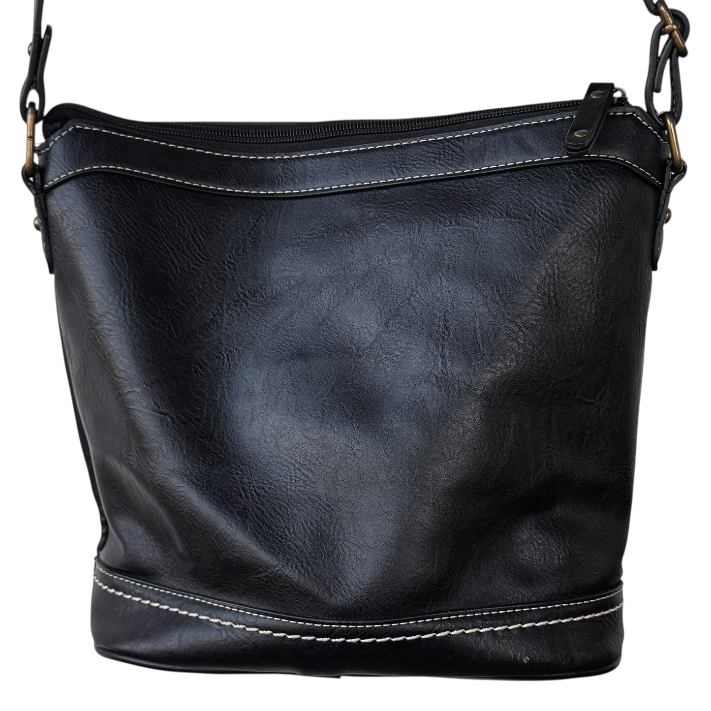 b.ø.c Born Concept Black Crossbody Women’s Bag Boho Utility Western Stitch Stitching