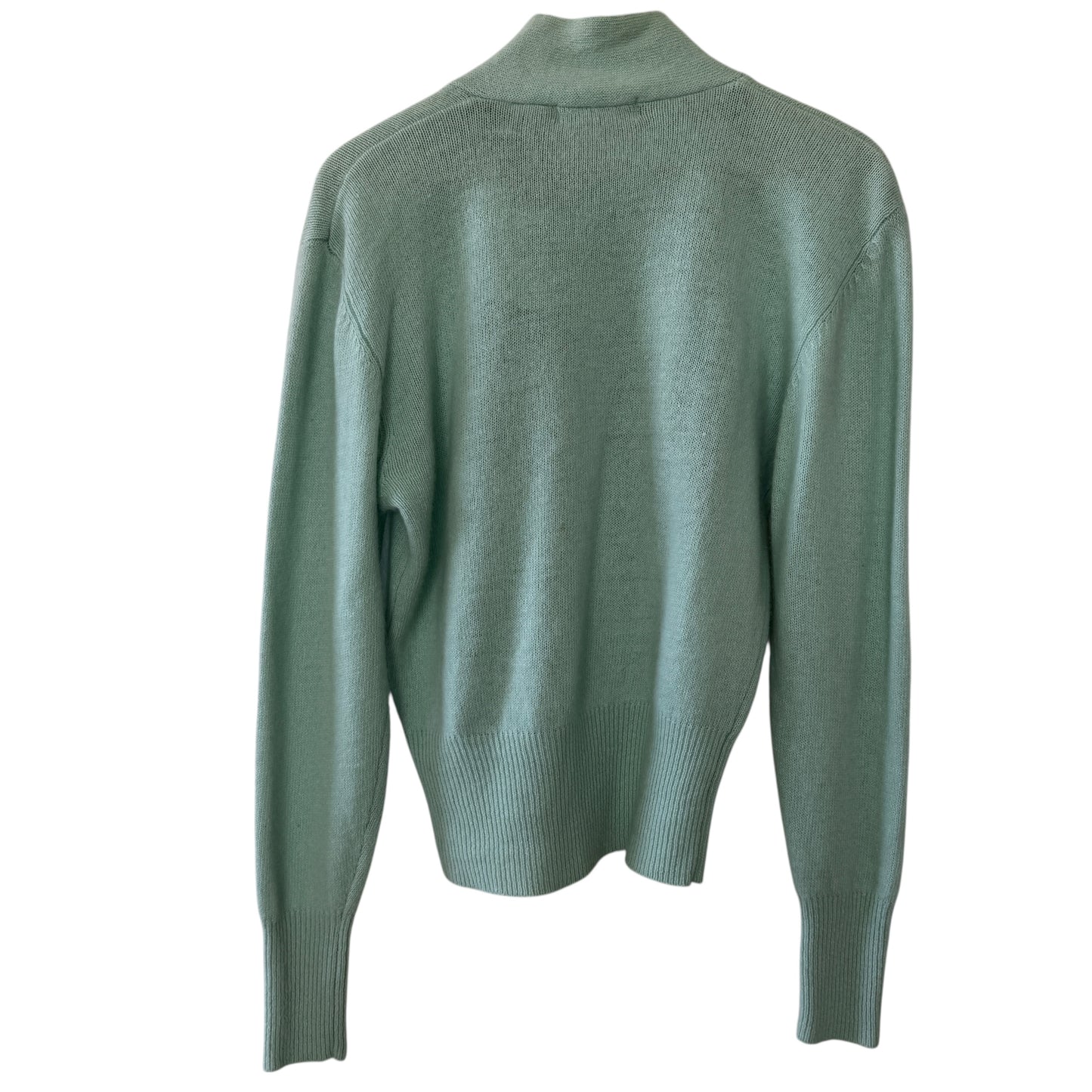 Christie & Jill Vintage Mint Green Lambswool Angora Sweater Medium 80s/90s Soft Touch Knit