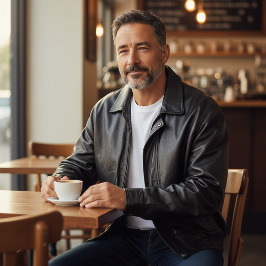 1990s Vintage Oscar Piel Men’s-Jacket Black Leather Bomber w/ Removable Liner | Perfect Leather USA | Small