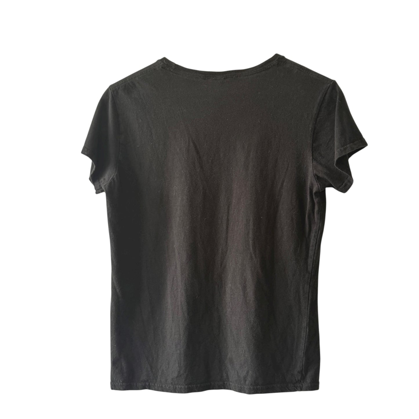 Retro Hot Topic Logo Women’s Tee (2000s Emo/Alt Style) | Black Graphic T-Shirt | Size M