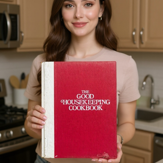 Vintage 1973 Good Housekeeping Cookbook Classic Red Hardcover Retro Kitchen Decor & Recipe Book