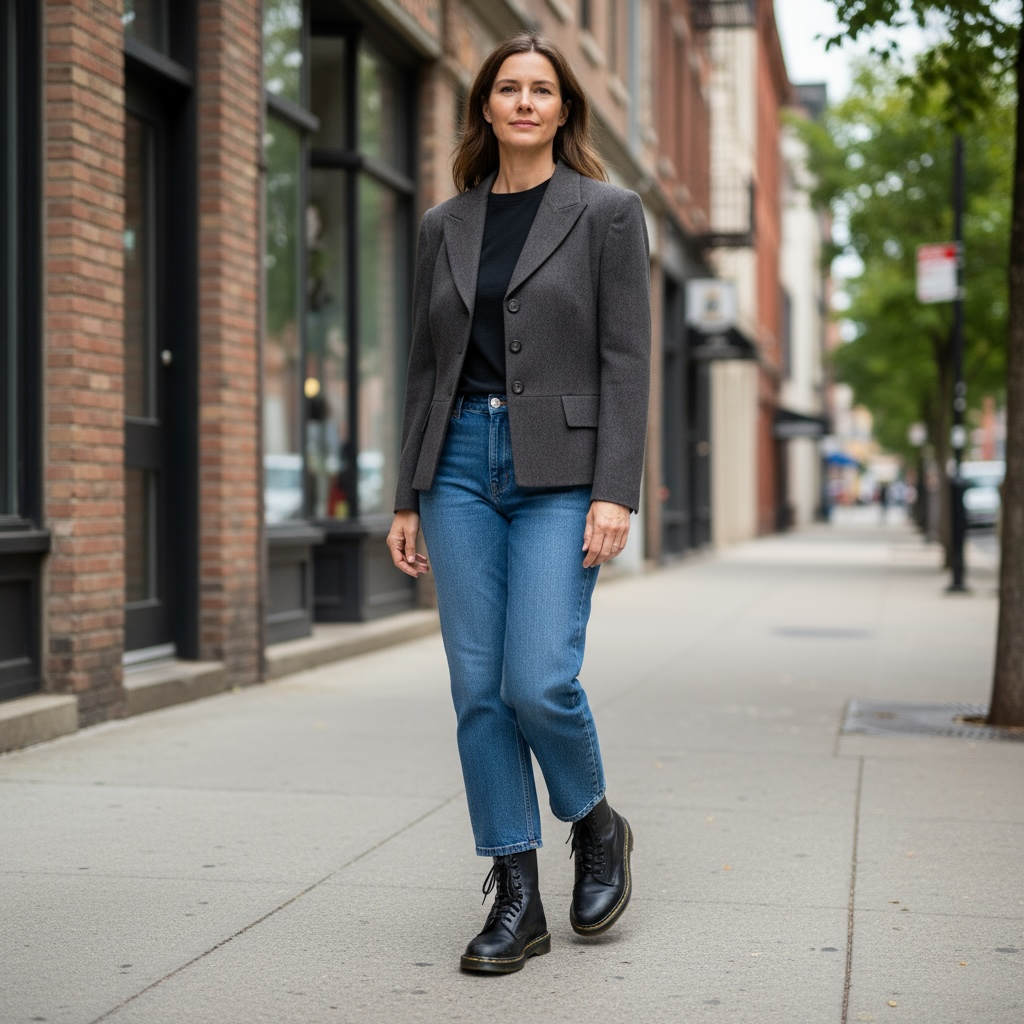 Vintage Pendleton Charcoal Wool Women’s Blazer Petite 12 100% Virgin Wool Made in USA Late 80s/90s