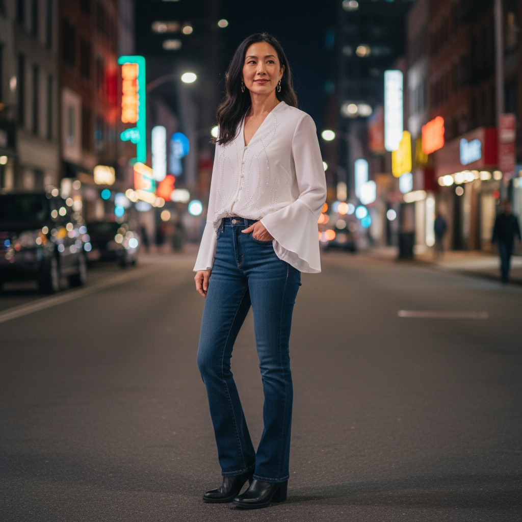 Vintage J.R. Nites by Caliendo Embellished White Women’s Blouse Top Medium Old Hollywood Style